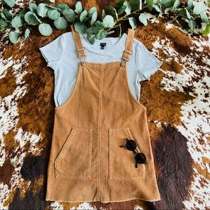 True Craft Brown Velour Overall Dress (Host Pick)